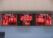 College Gymnasium Scoreboard