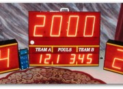 Portable scoreboard with Shot Clocks